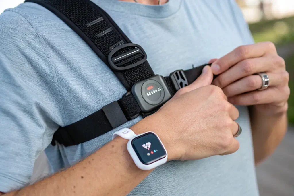 chest strap device used in the complete guide to tracking HRV and VO2 max