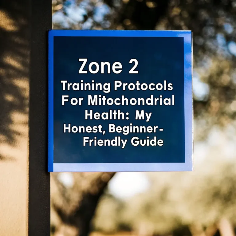 Zone 2 Training Protocols for Mitochondrial Health: My Honest, Beginner-Friendly Guide