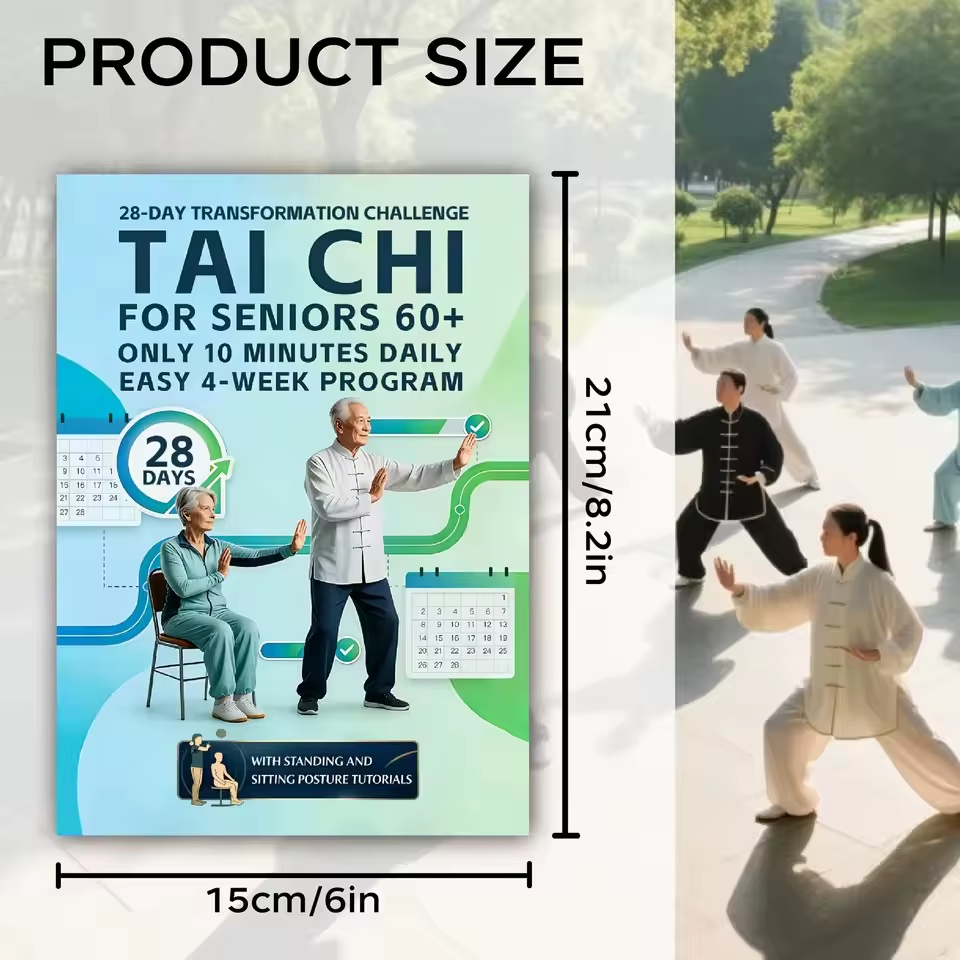 Fitness and Nutrition Books: 7 Powerful Reads for Long-Term Health 6 Tai Chi Fitness Manual Book for Seniors and Beginners Protects Joints and Strengthens Muscles Improves Balance
